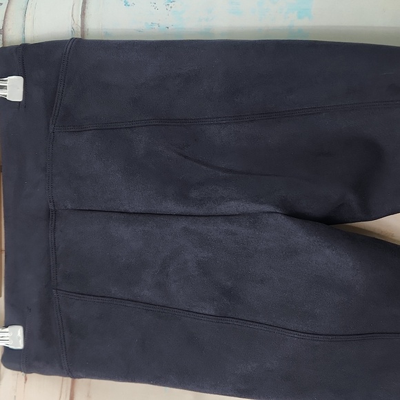 SPANX Faux Suede High Waisted Leggings In Navy 20322Q - Picture 5 of 8